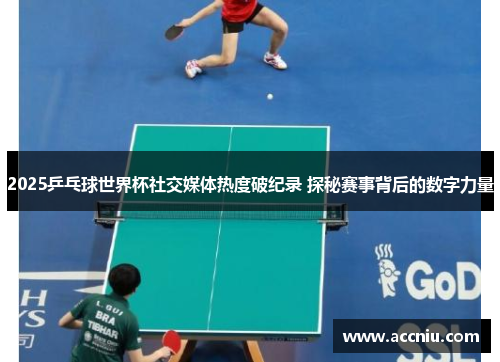 2025乒乓球世界杯社交媒体热度破纪录 探秘赛事背后的数字力量